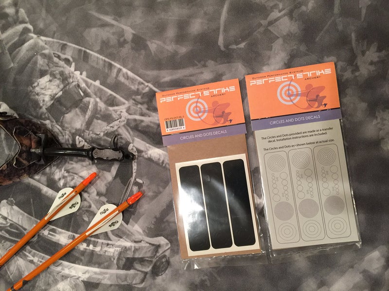 Perfect Strike Archery Circles and Dots Decals for Scope Lenses. Great for Practice or Competition. Perfect Strike Adhesive Backed Vinyl Decals. (Black) - Image 3